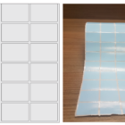 ETIQUETA 33X22/3 COUCHE ADESIVA AZUL-32MTS