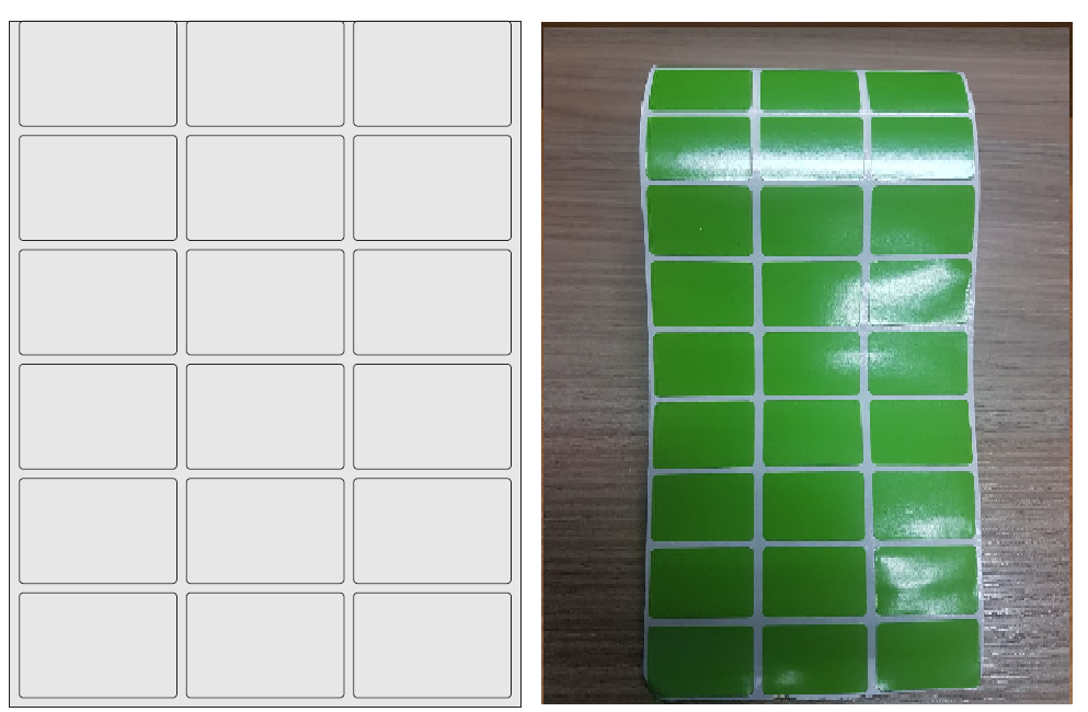 ETIQUETA 33X22/3 COUCHE ADESIVA/VERDE 369 C-32MTS ETIQUETA 33X22/3 COUCHE ADESIVA/VERDE 369 C-32MTS