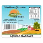 ETIQUETA 85X70/1 PERSONALIZADA COUCHE ADES/AÇÚCAR MASCAVO>WALTER GOMES-36,50MTS