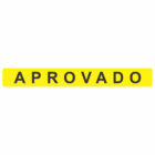 ETIQUETA 40X5/2 COUCHE ADESIVO ADC6000 - AMARELO APROVADO - 32MTS