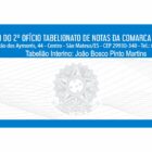 ETIQUETA 107X36/1 TERMOTRANS CARTÓRIO 2º OFICIO TAB DE NOTAS DA COMARCA DE SAO MATEUS -32MTS