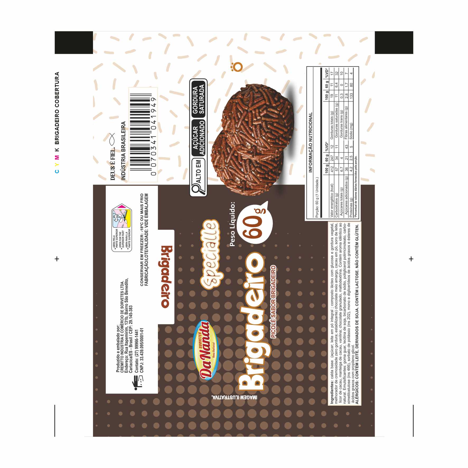 BOBINA BOPP LEITOSO PICOLÉ 6KG - DANANDA BRIGADEIRO COBERTURA BOBINA BOPP LEITOSO PICOLÉ 6KG - DANANDA BRIGADEIRO COBERTURA