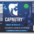 ETIQUETA 70X180 PERSON BOPP METALIZADO LAMINADO FOSCO CAPNUTRY HAIR E BEARD (1.000UNI)K