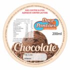 ETIQUETA 70MM DE DIAMETRO PERSONALIZADA/DOCE PONTOES CHOCOLATE-32MTS
