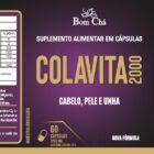 ETIQUETA 65X182 PERSON BOPP METALIZADO BOM CHA COLAVITA 2000 60CAPS (500UN)K
