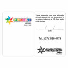 ETIQUETA 40X58/2 PERSONALIZADA/COUCHE ADES/CATAVENTO CLUBE-32MTS