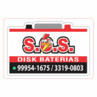 ETIQUETA 40X60/2 PERSON BOPP PEROLADO SOS DISK BATERIAS - 32MTS