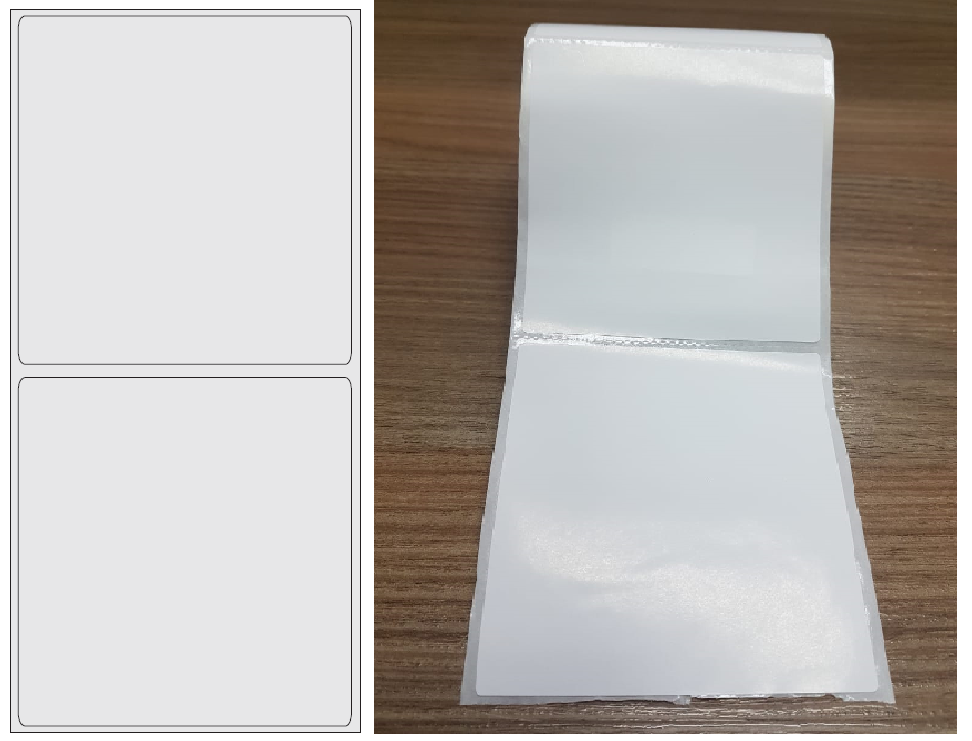 ETIQUETA 100X100/1 COUCHE ADESIVA/SERRILHA-32MTS