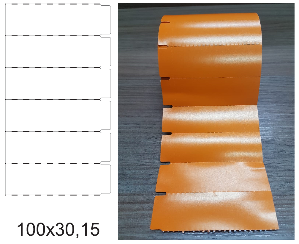 ETIQUETA 100X30/1 GONDOLA NAO ADES/LARANJA/COM TARJA-32MTS