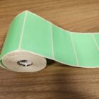 ETIQUETA 100X60/1 COUCHE ADESIVA/SERRILHADA/VERDE-32MTS
