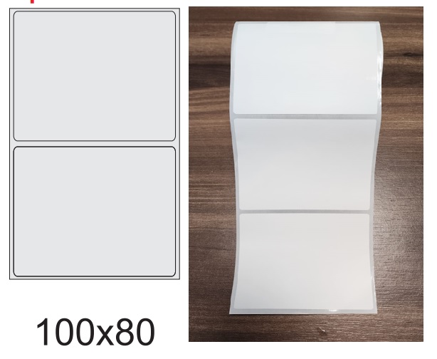 ETIQUETA 100X80/1 PAPEL TERMICO-32MTS