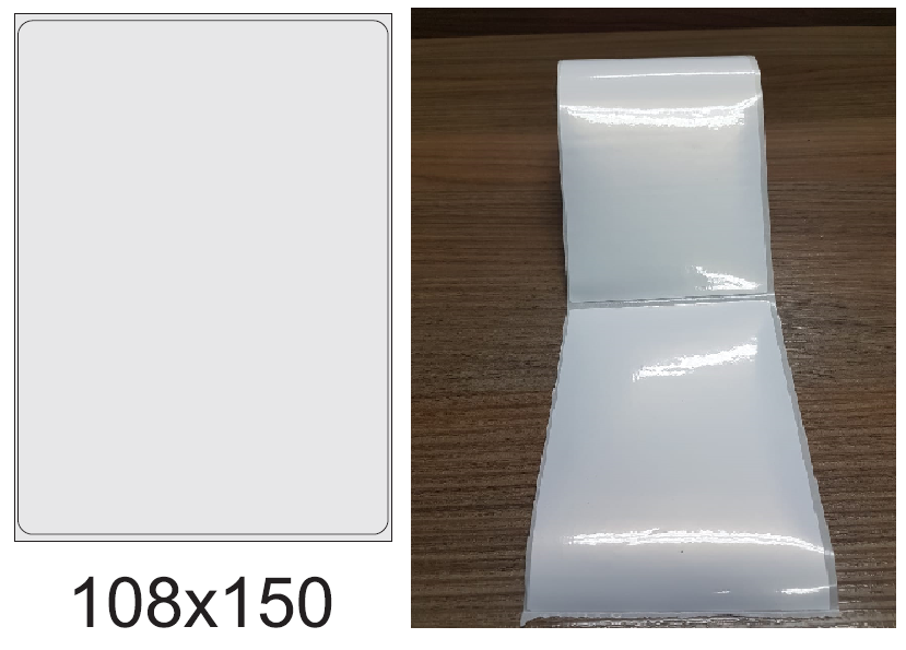 ETIQUETA 108X150/1 BOPP PEROLADO/SEM MEIO CORTE LINER/NAO SERRILHADA-32MTS ETIQUETA 108X150/1 BOPP PEROLADO/SEM MEIO CORTE LINER/NAO SERRILHADA-32MTS