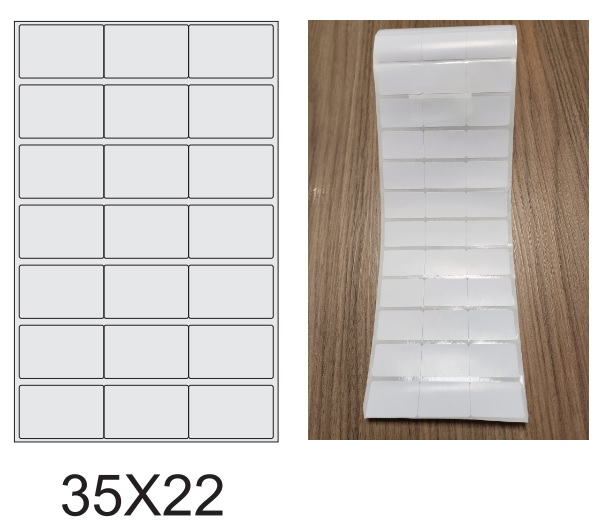 ETIQUETA 35X22/3 COUCHE ADESIVA-32MTS ETIQUETA 35X22/3 COUCHE ADESIVA-32MTS