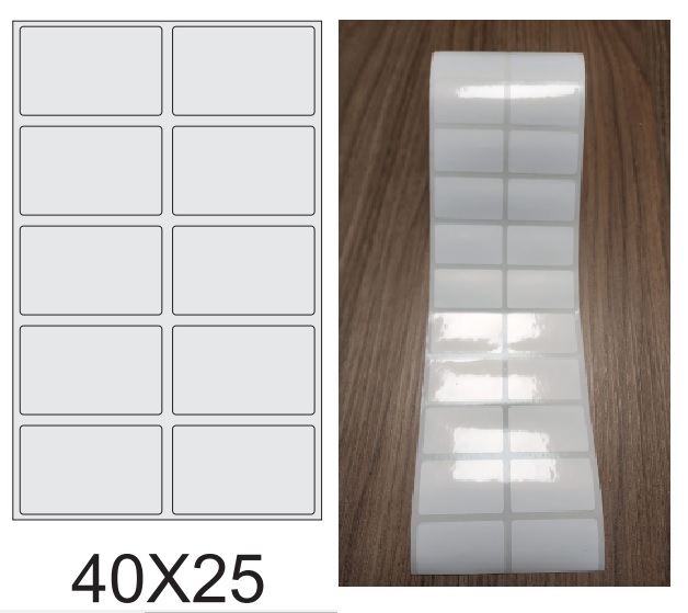 ETIQUETA 40X25/2 BOPP PEROLADO-32MTS