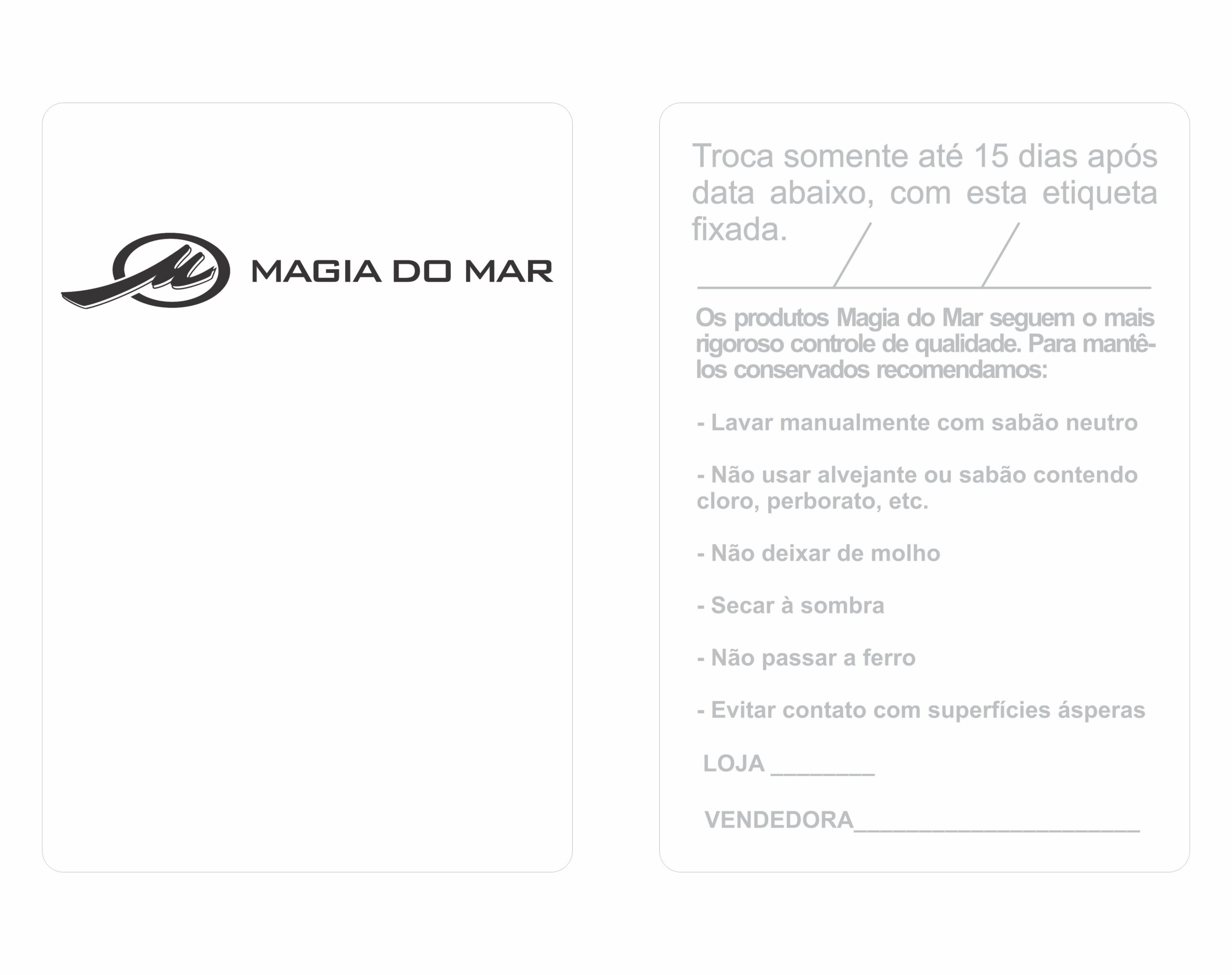 ETIQUETA 40X58/2 PERSONALIZADA/COUCHE ADES/MAGIA DO MAR>PRETO-32MTS