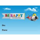 ETIQUETA 40X60/2 PERSONALIZADA/COUCHE ADESIVO//BE HAPPY-31,5MTS