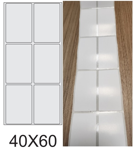 ETIQUETA 40X60/2 COUCHE ADESIVA/RETANGULAR-32MTS