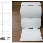 ETIQUETA 40X60/2 TAG/NAO ADESIVA/SERRILHA/C.TARJA/FURO P/BAIXO/18MM-32 MTS