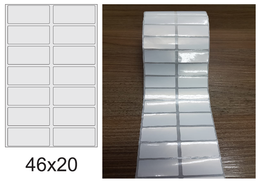 ETIQUETA 46X20/2 BOPP PEROLADO-32MTS