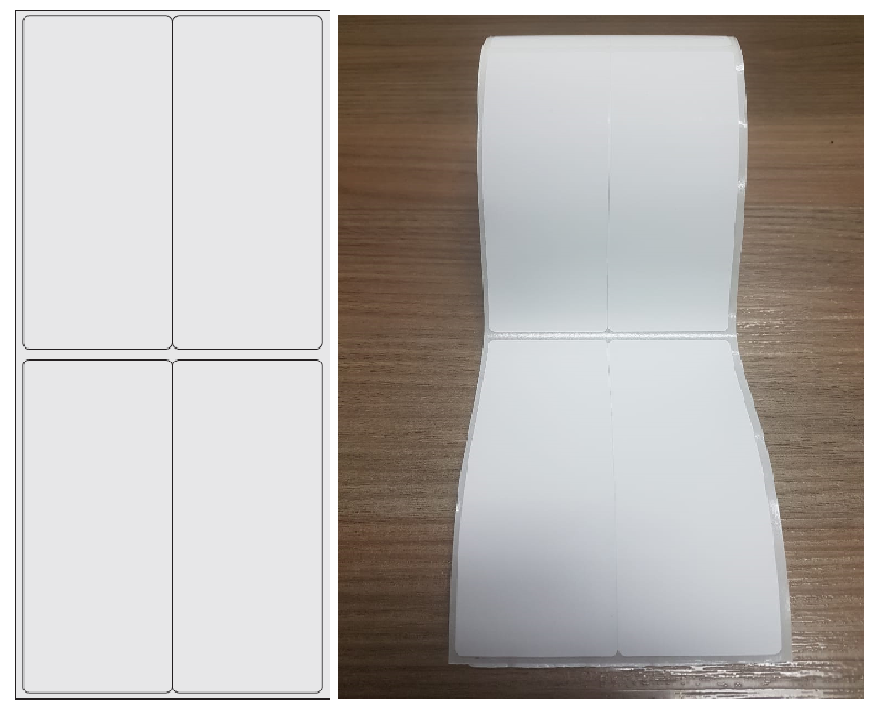 ETIQUETA 50X120/2 BOPP FOSCO DURALYTE-31MTS
