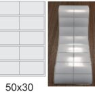 ETIQUETA 50X30/2 BOPP PEROLADO/ADESIVA-33MTS