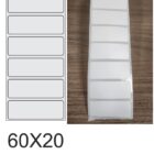 ETIQUETA 60X20/1 BOPP FOSCO-32MTS