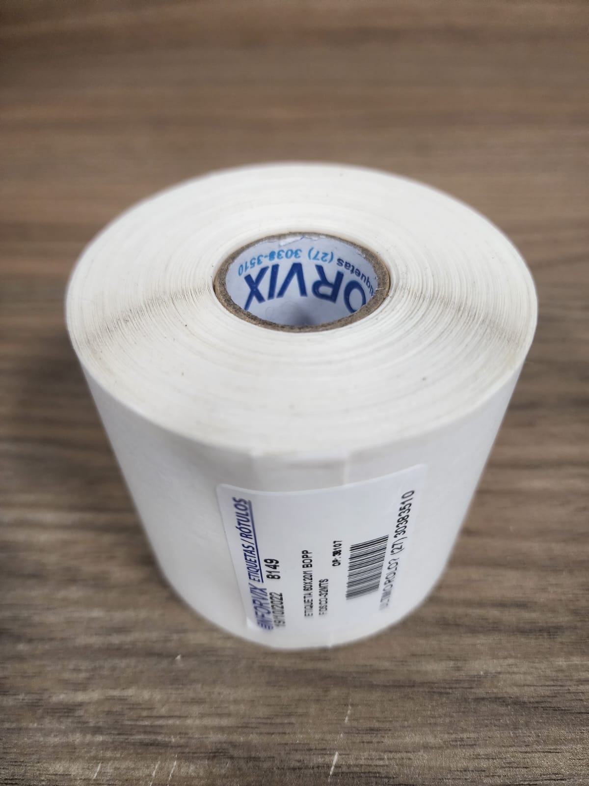 ETIQUETA 60X20/1 BOPP FOSCO-32MTS