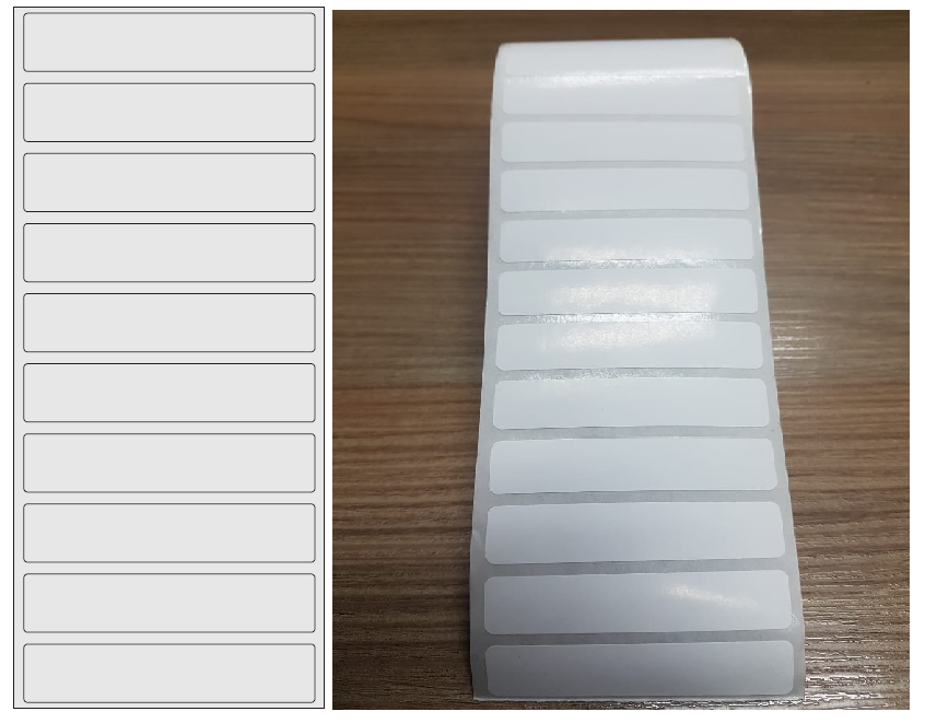ETIQUETA 75X15/1 COUCHE ADESIVO/BRANCO-32MTS ETIQUETA 75X15/1 COUCHE ADESIVO/BRANCO-32MTS