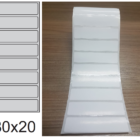 ETIQUETA 80X20/1 COUCHE ADESIVO-32MTS