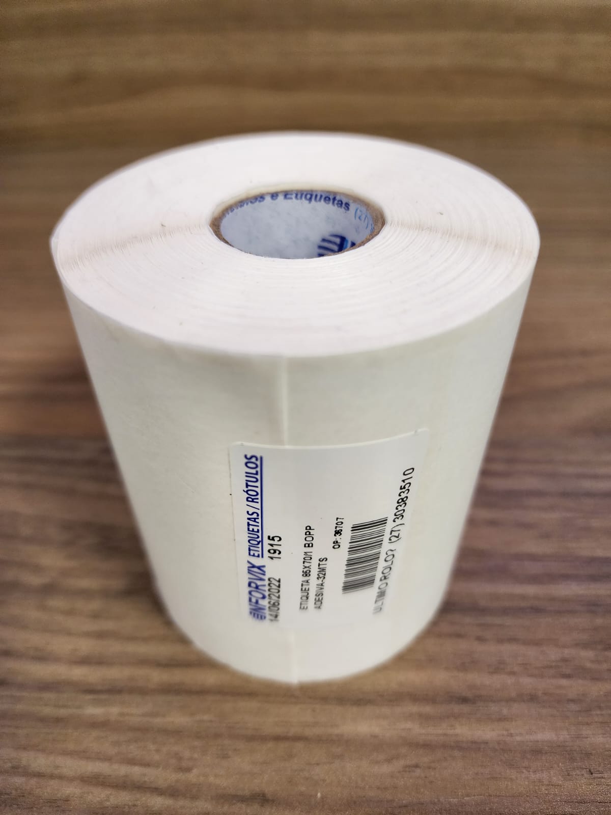 ETIQUETA 85X70/1 BOPP ADESIVA-32MTS