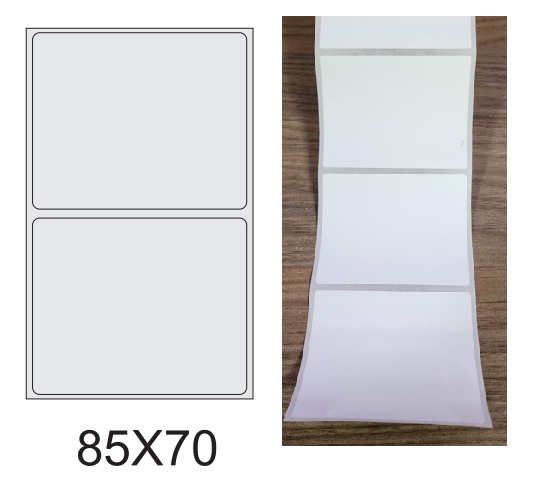 ETIQUETA 85X70/1 BOPP ADESIVA-32MTS