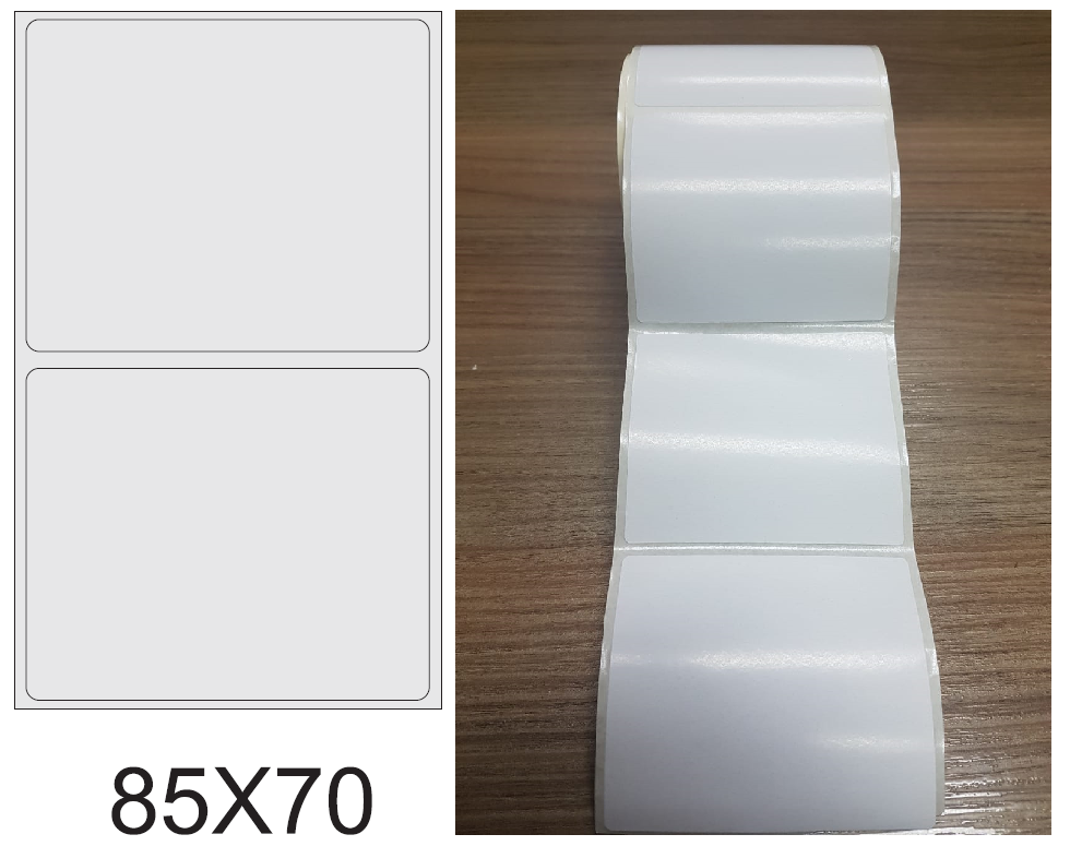 ETIQUETA 85X70/1 COUCHE ADESIVA-32MTS