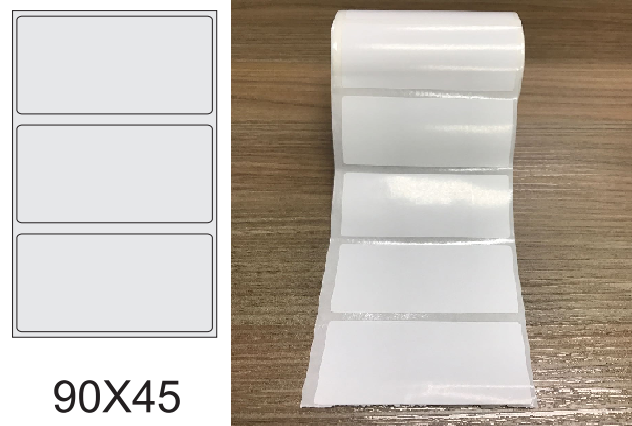 ETIQUETA 90X45/1 COUCHE ADESIVO RETANGULAR-32MTS