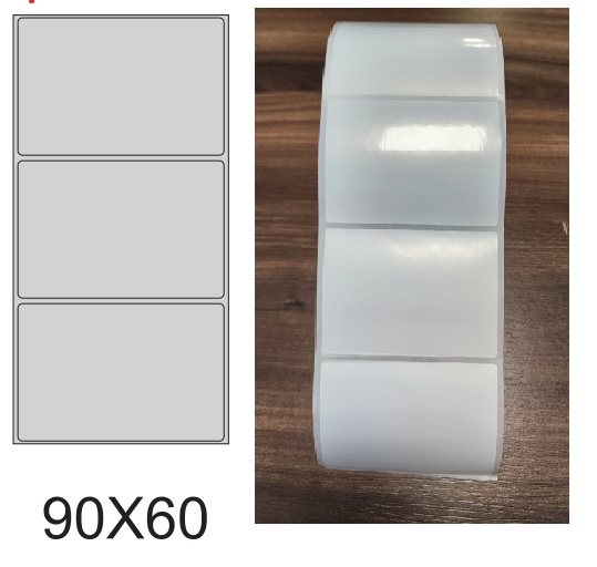 ETIQUETA 90X60/1 BOPP PEROLADO-40MTS