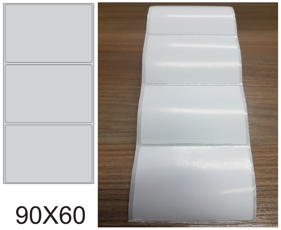 ETIQUETA 90X60/1 COUCHE ADESIVA-32MTS ETIQUETA 90X60/1 COUCHE ADESIVA-32MTS