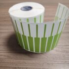 ETIQUETA 95X12/1 BOPP PEROLADA>VERDE-37,5MTS