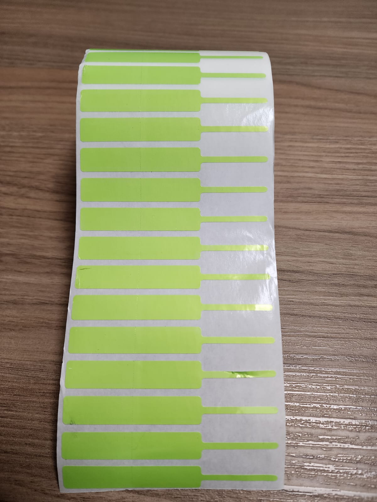 ETIQUETA 95X12/1 BOPP PEROLADA>VERDE-37,5MTS