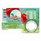 ETIQUETA 40X60/2 PERSONALIZADA/COUCHE ADES/FAZENDA MACEDONIA MORANGO EXTRA 250G-78,75MTS