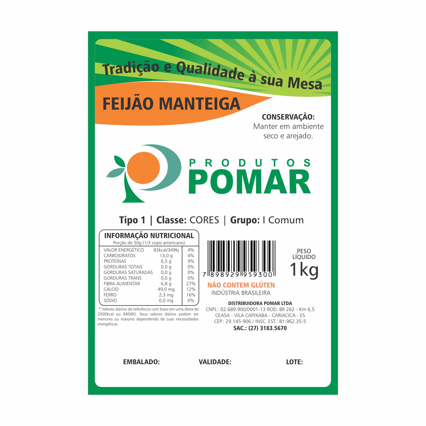 ETIQUETA 88X128/1 PERSONALIZADA/POMAR>FEIJÃO MANTEIGA-65MTS ETIQUETA 88X128/1 PERSONALIZADA/POMAR>FEIJÃO MANTEIGA-65MTS
