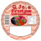 ETIQUETA 42MM DE DIAMETRO PERSONALIZADA/QUI JOIA-FRUTAS VERMELHAS-33,75MTS