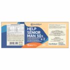 ETIQUETA 70X187 PERSON BOPP METALIZADO HEALTHPLANT HELP SENIO MAN 50+ 60CAPS (500UNID)K