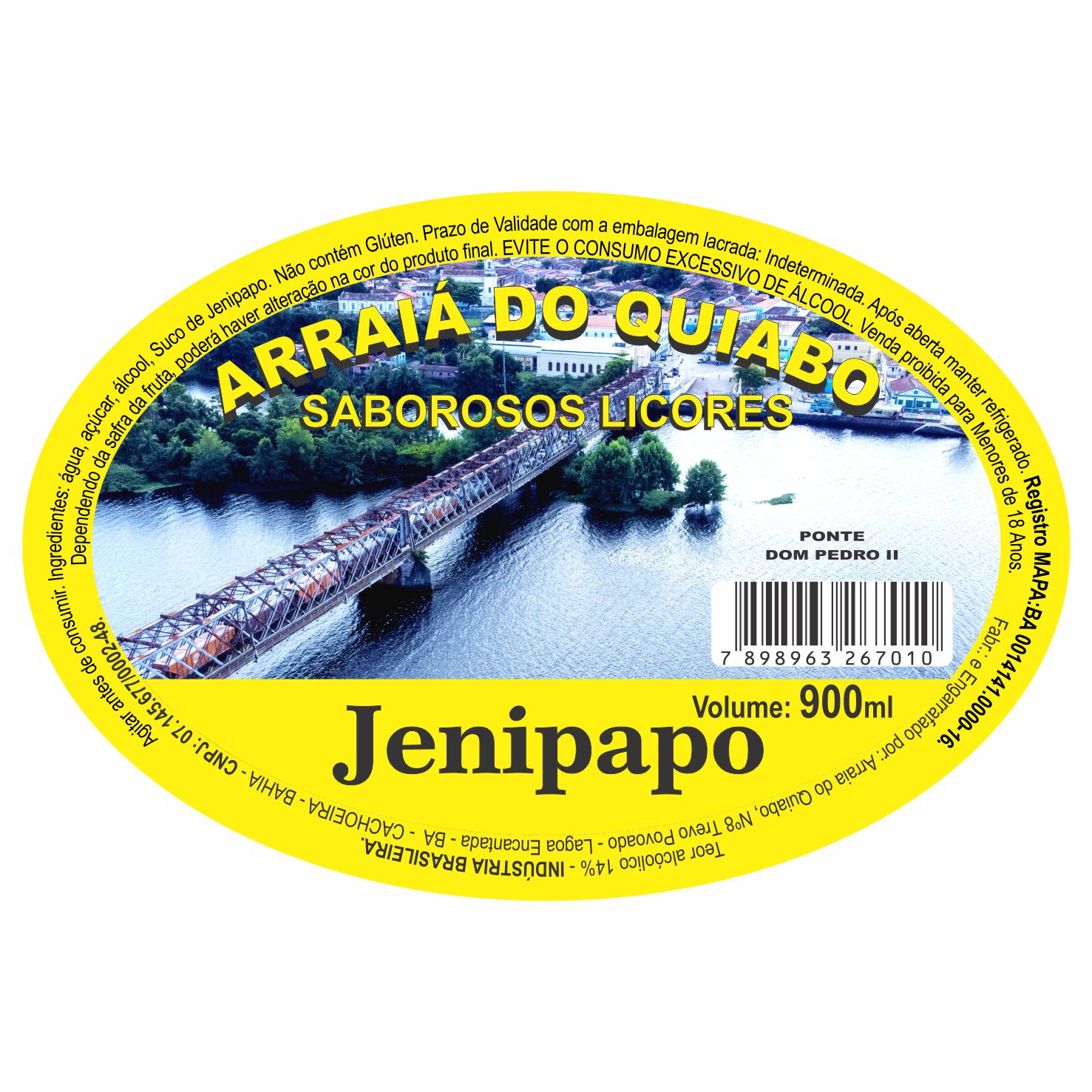 ETIQUETA 84X124/1 PERSON BOPP PEROLADO OVAL ARRAIÁ DO QUIABO LICOR JENIPAPO-127MTS ETIQUETA 84X124/1 PERSON BOPP PEROLADO OVAL ARRAIÁ DO QUIABO LICOR JENIPAPO-127MTS