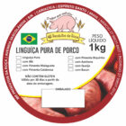 ETIQUETA 80MM DE DIAMETRO PERSONALIZADA/COUCHE ADES/MR PRODUTOS DA ROÇA LINGUIÇA PURA DE PORCO 1KG-80MTS