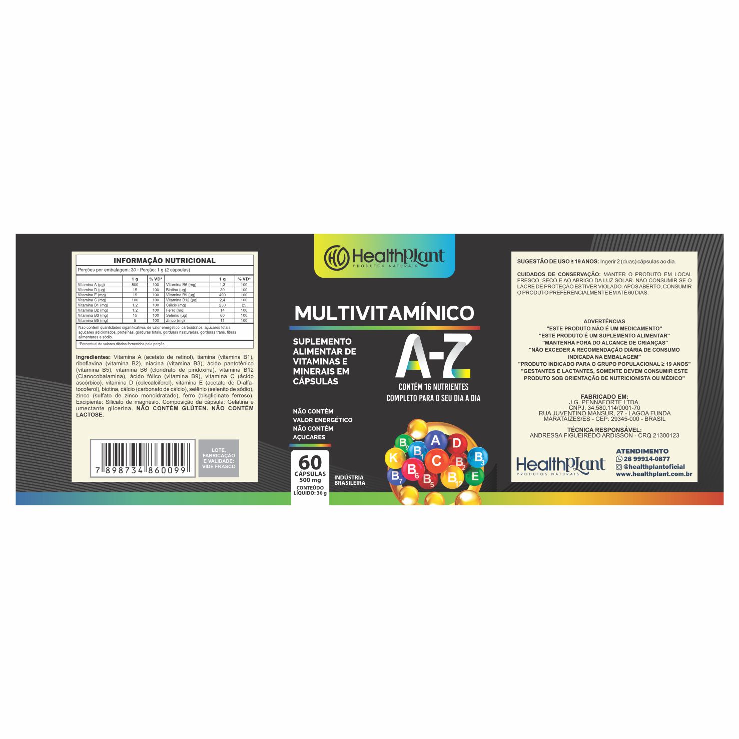 ETIQUETA 70X187 PERSON BOPP METALIZADO HEALTH PLANT MULTIVITAMINICO AZ 60CAPS (500UNID)K ETIQUETA 70X187 PERSON BOPP METALIZADO HEALTH PLANT MULTIVITAMINICO AZ 60CAPS (500UNID)K
