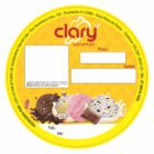 ETIQUETA 100MM DE DIAMETRO COUCHE CLARY SORVETES NEUTRO 1L- 53MTS