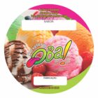 ETIQUETA 70MM DE DIAMETRO PERSONALIZADA/SORVETERIA OBA NEUTRO-32MTS