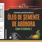 ETIQUETA 65x182 PERSON BOPP METALIZADO BOM CHA OLEO DE SEMENTE DE ABOBORA C/ VITAMINA E 120CAPS (500UND)K