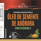 ETIQUETA 65x182 PERSON BOPP METALIZADO BOM CHA OLEO DE SEMENTE DE ABOBORA C/ VITAMINA E 60CAPS (500UND)K