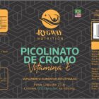 ETIQUETA 85X210 PERSON BOPP METALIZADO BIONUTRI RIGWAY PICOLINATO DE CROMO VITAMINA E 120CAPS (500UNI)K