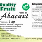 ETIQUETA 40X60/2 PERSON BOPP DURALYTE QUALITY FRUIT POLPA DE ABACAXI 1KG 63MTS